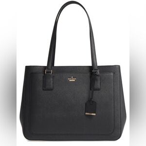 Kate Spade New York Cameron Street Zooey Tote in black saffiano leather